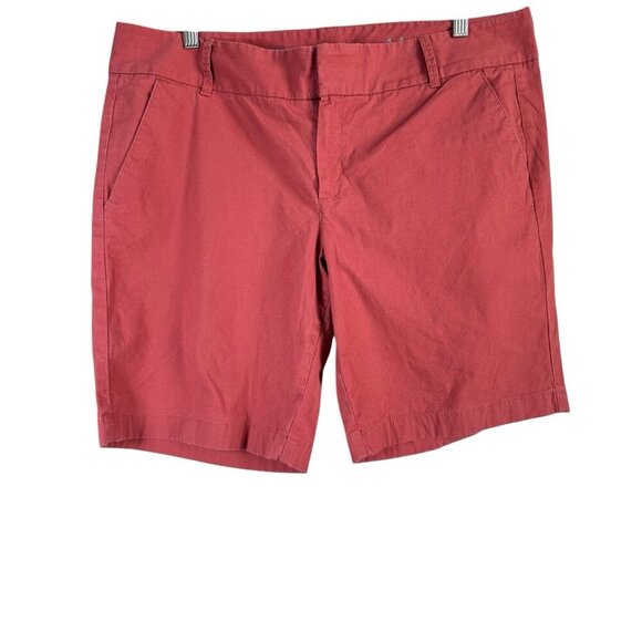 J.Crew Pants - J.Crew Women's Size 14 Frankie Bermuda Chino Shorts 9” Stretch Dusty Red